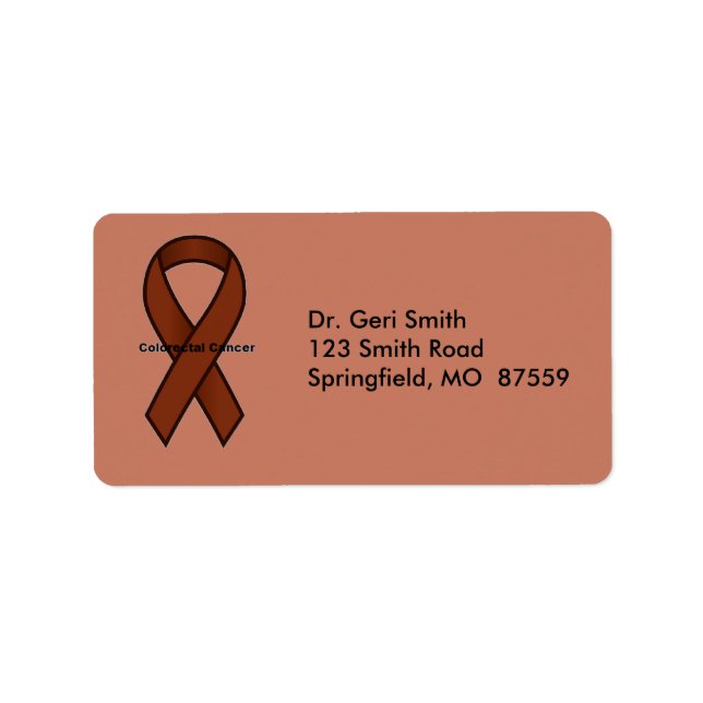Colorectal Cancer Label (Front)