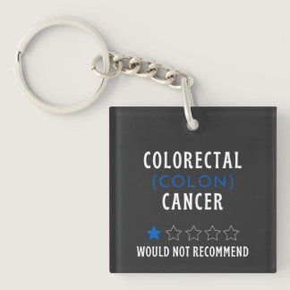 Colorectal Colon Cancer Awareness T-Shirt Keychain