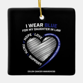 Colorectal Daughter In Law Colon Awareness Ceramic Ornament