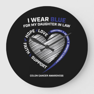 Colorectal Daughter In Law Colon Awareness Large Clock