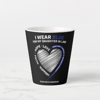 Colorectal Daughter In Law Colon Awareness Latte Mug