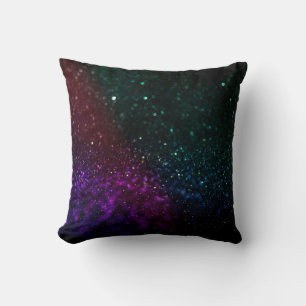 Colored abstract blurred light background throw pillow