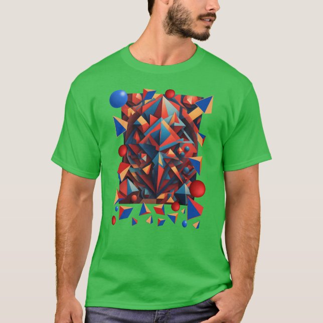 Colored abstract figures T-Shirt (Front)