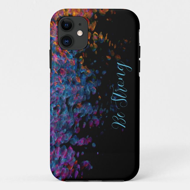  Colored abstract rainbow IPhone case (Back)