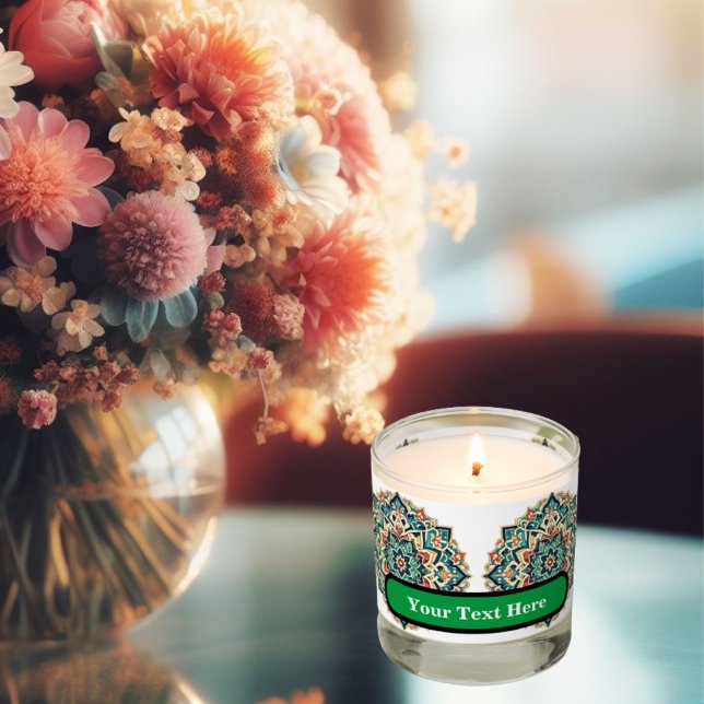 Colored and Floral Sketch Scented Candle (Creator Uploaded)
