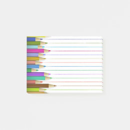 Colored Art Pencil Post It Back To School Custom Post-it Notes