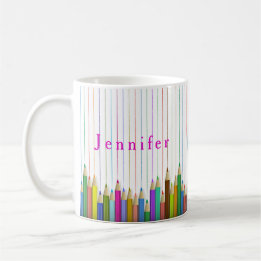 Colored Art Pencils Custom Mug Back To School