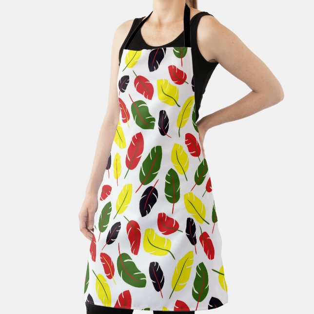 Colored Autumn Leaf pattern   Apron (Insitu)