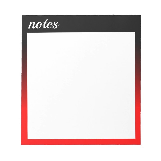 Colored background notepad (Front)