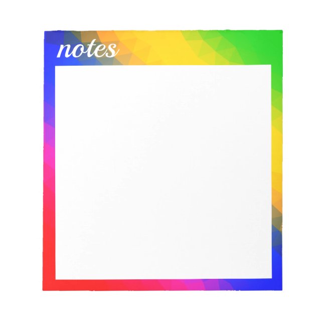 Colored background notepad (Front)