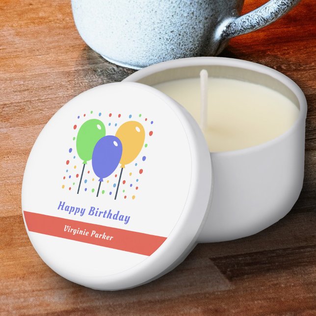 Colored Balloons Birthday Mini Candle Favors (Colored Balloons Birthday Mini Candle Favors)