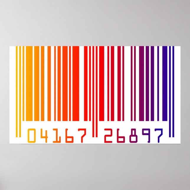 Colored Barcode Poster (Front)
