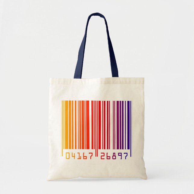 Colored Barcode Tote Bag (Front)