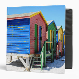 Colored Beach Huts Binder