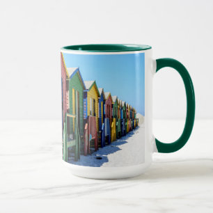 Colored Beach Huts Mug