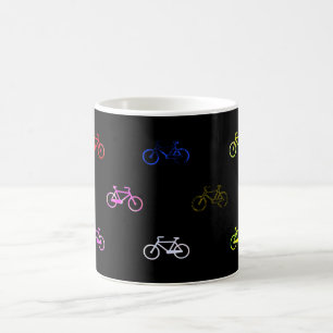 Colored bicycles coffee mug