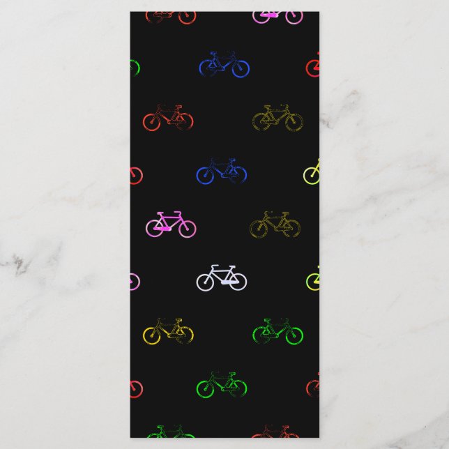 Colored bicycles menu (Front)