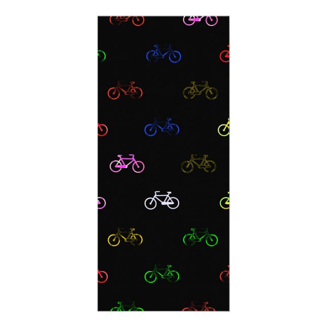 Colored bicycles rack card (Front)