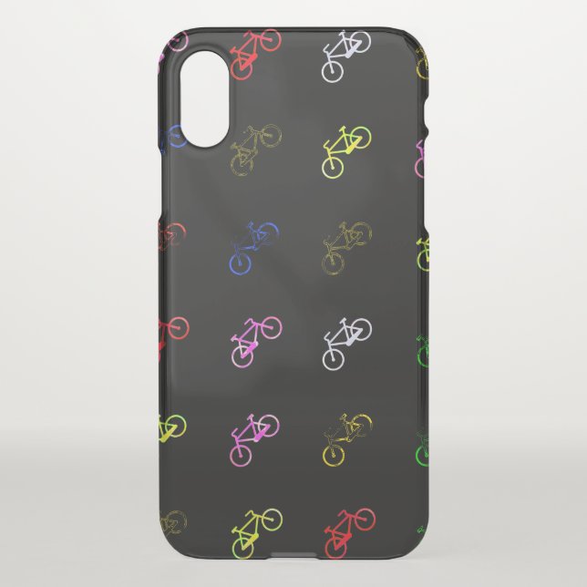 Colored bicycles uncommon iPhone case (Back)