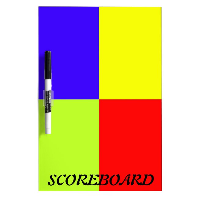 Colored Block Art Dry-Erase Board (Front)