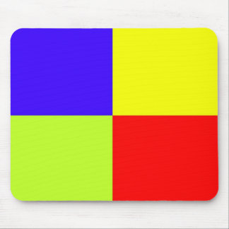 Colored Block Art Mouse Pad