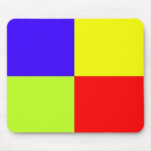 Colored Block Art Mouse Pad (Front)
