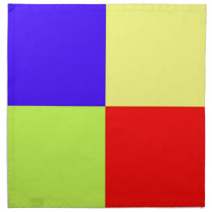 Colored Block Art Napkin
