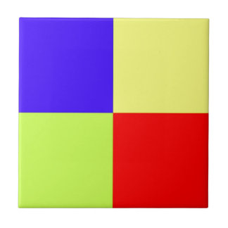 Colored Block Art Tile