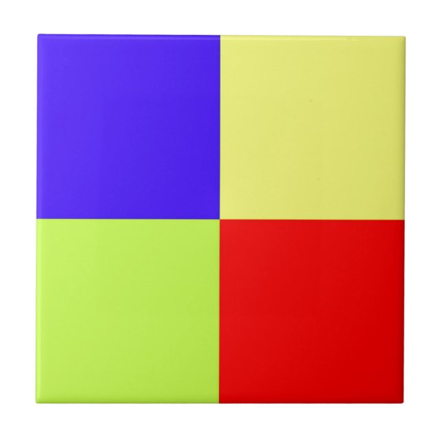 Colored Block Art Tile (Front)