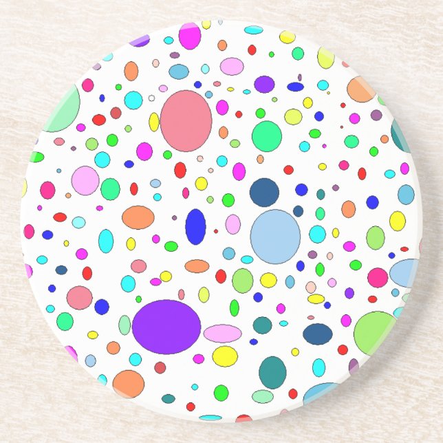 Colored Bubbles Coaster (Front)