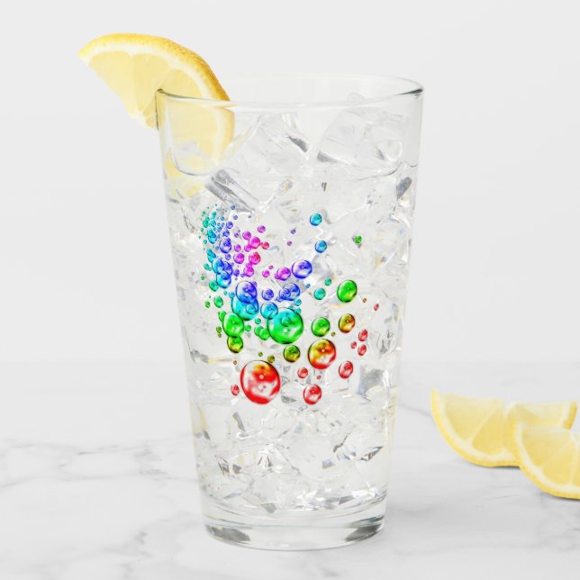 Colored bubbles glass (Front Ice)