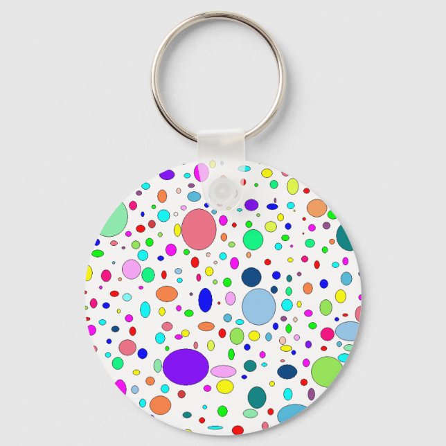 Colored Bubbles Keychain (Front)