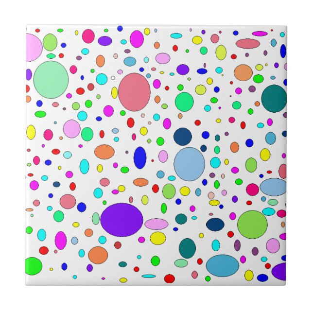Colored Bubbles Tile (Front)