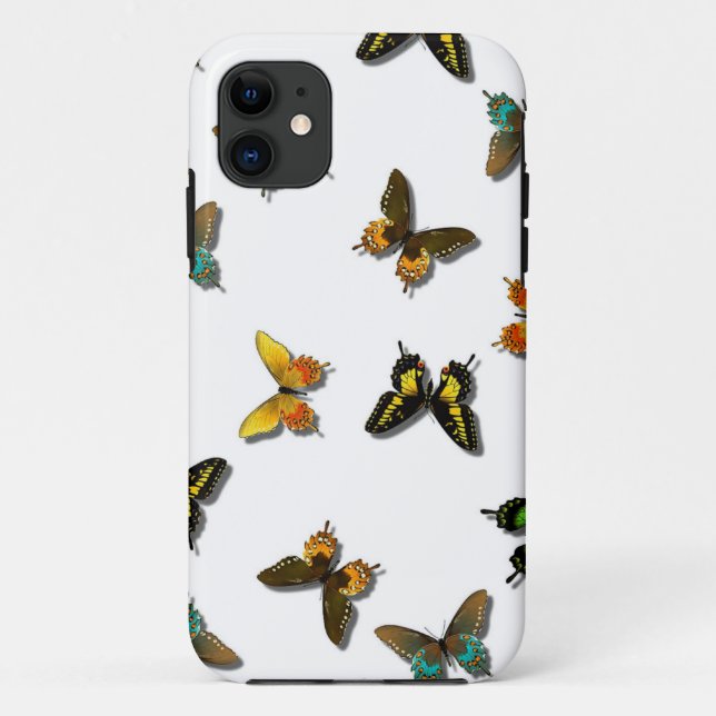 Colored Butterflies Art Case-Mate iPhone Case (Back)