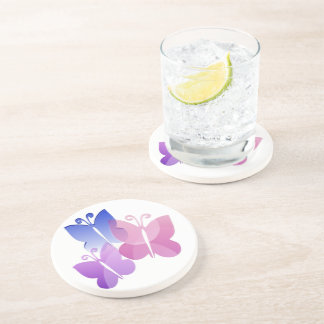 Colored Butterflies Coaster