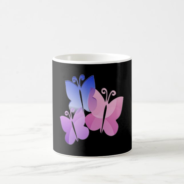 Colored Butterflies Coffee Mug (Center)