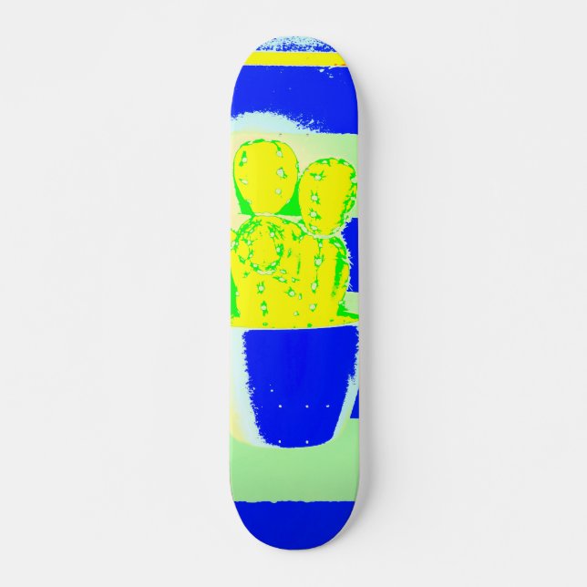 Colored cactus skateboard (Front)