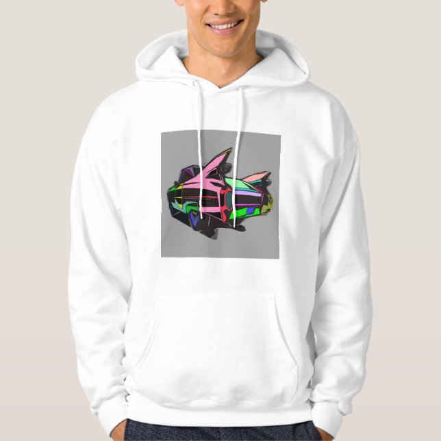 Colored cadillac hoodie (Front)