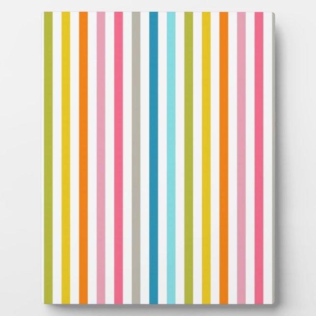 Colored Candy Stripes Plaque (Front)