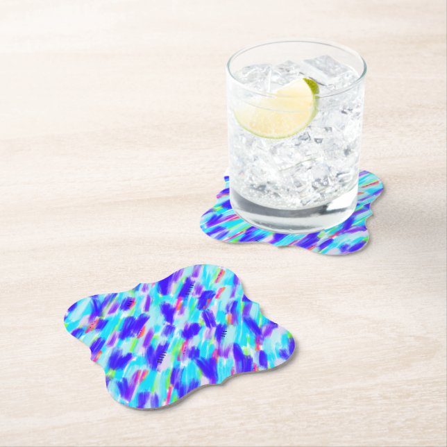 Colored Chaos Paper Coaster (Insitu)