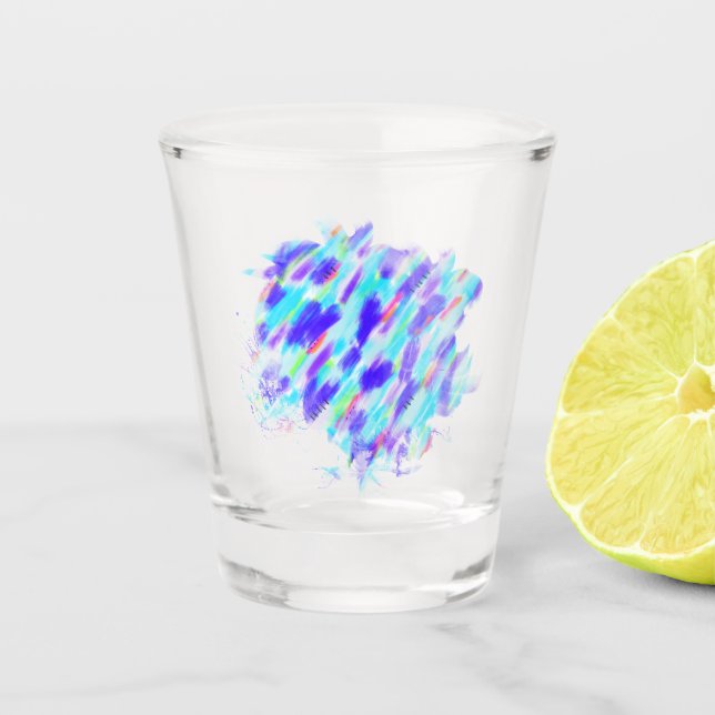 Colored Chaos Shot Glass (Front)