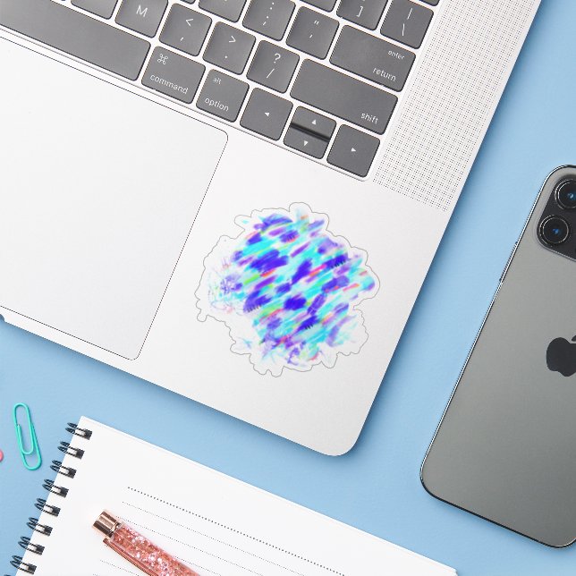 Colored Chaos Sticker (Laptop w/ iPhone)