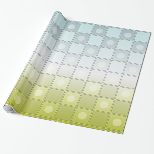 Colored Checkers Pattern Wrapping Paper (Unrolled)