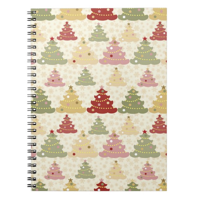 Colored Christmas tree Notebook (Front)