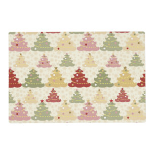 Colored Christmas tree Placemat