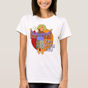 Colored Clip Art Angel - God Bless You T-Shirt