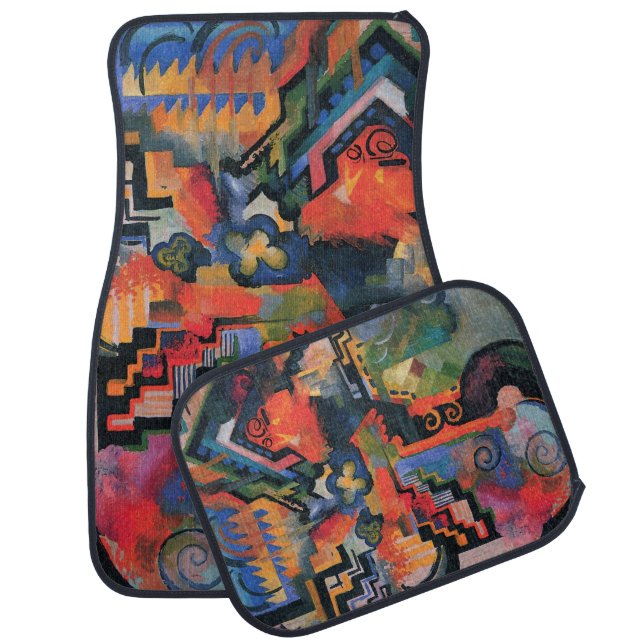 “Colored Composition” Art floor mats (Set)
