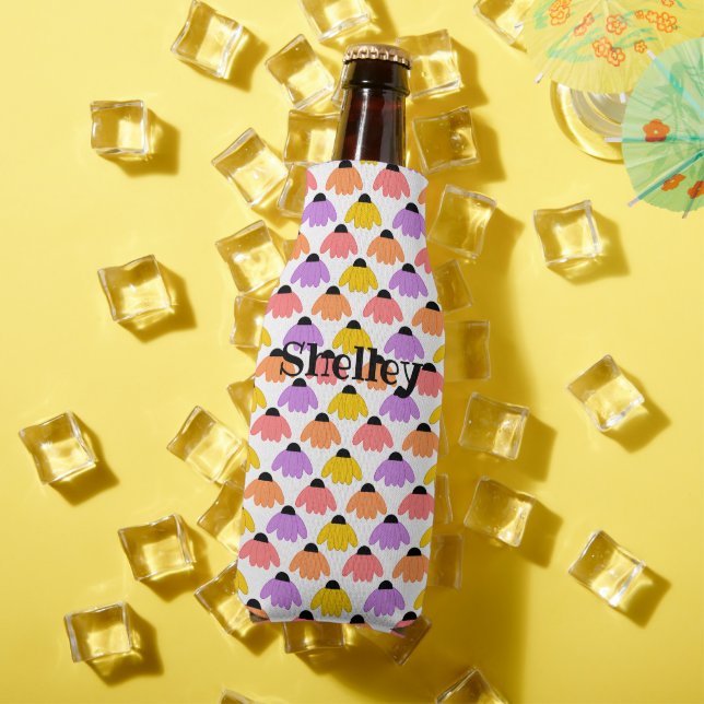 Colored Coneflowers  Bottle Cooler (In Situ Summer)