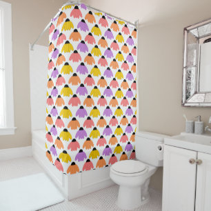 Colored Coneflowers Shower Curtain