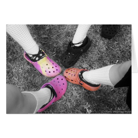 Colored Crocs & Soft Shoes Card (Front Horizontal)